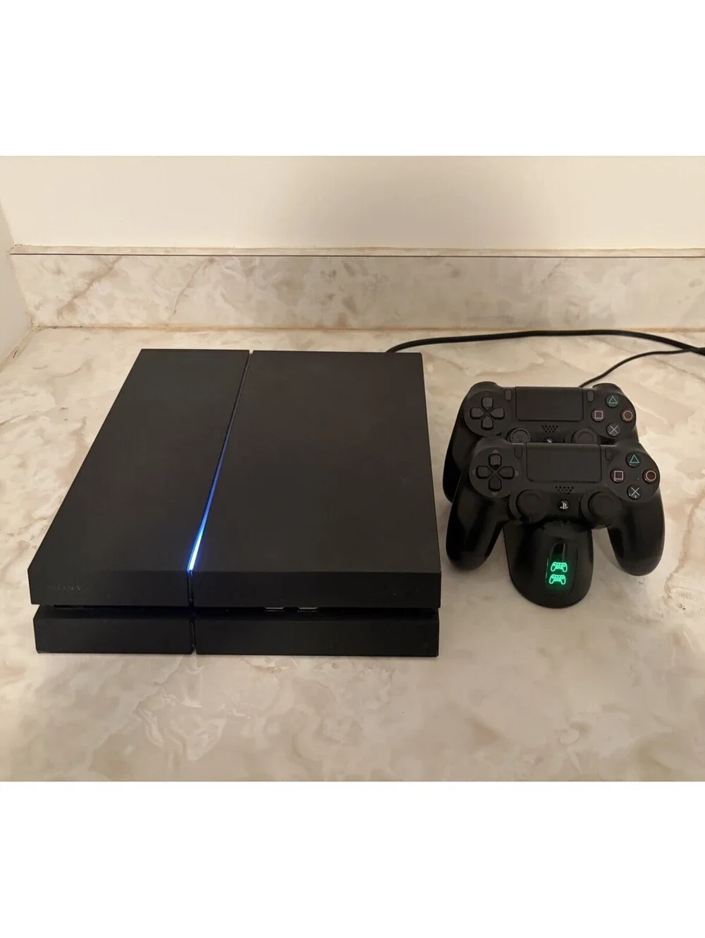 Sony PlayStation 4 PS4 500GB CUH-115A Console w/ 2 Controllers + Charger TESTED